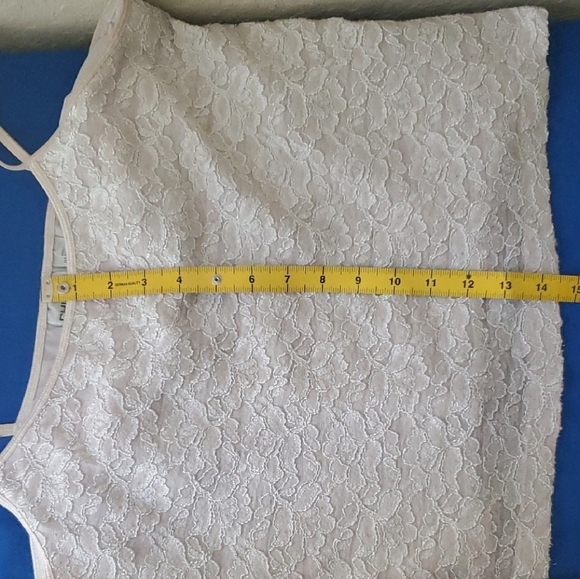 VTG Chicos sz 3 Elegant Lace Spaghetti Strap Top - Picture 7 of 7